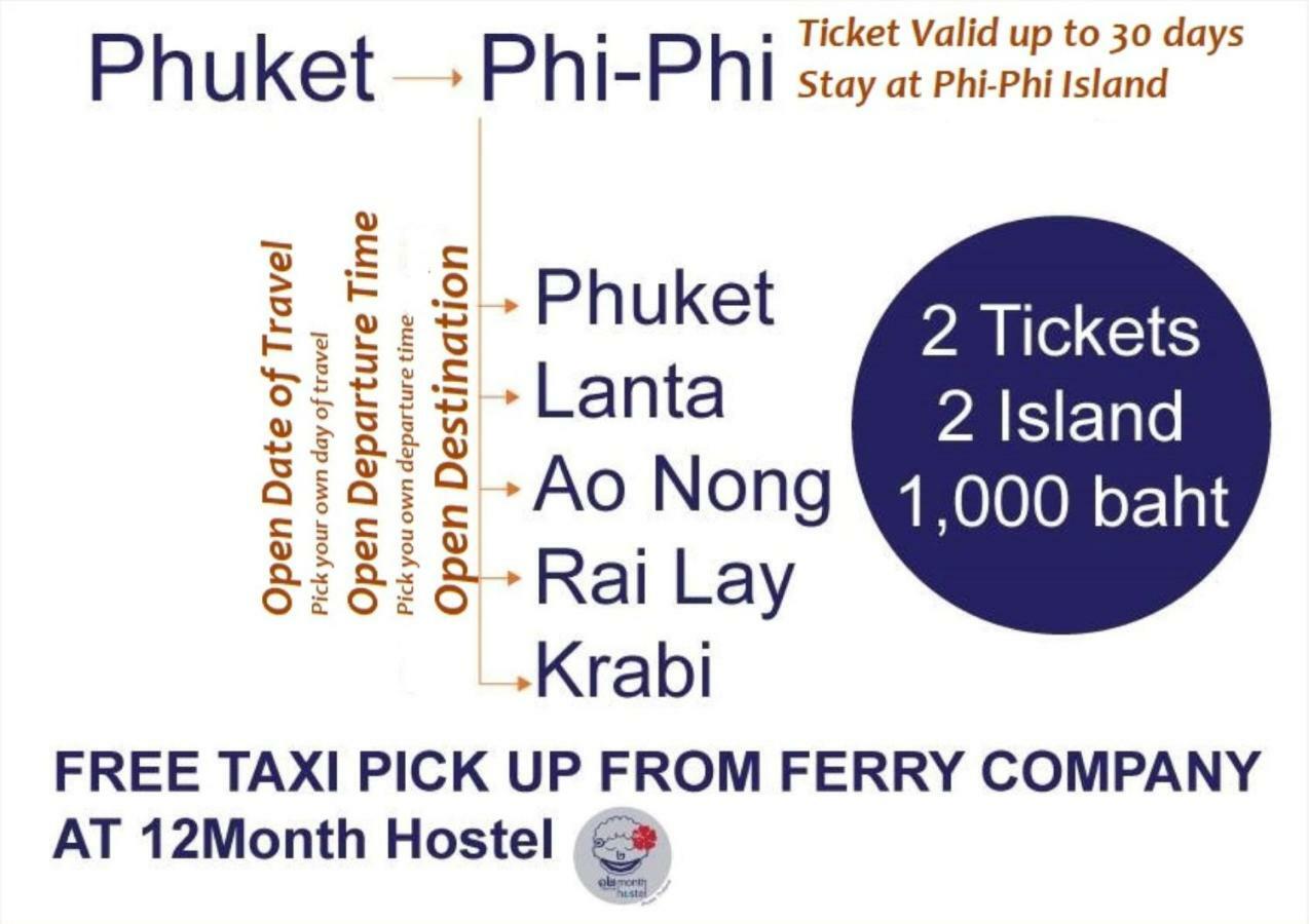 12Month Hostel Phuket Eksteriør bilde